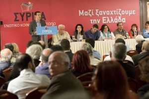 ΣΥΡΙΖΑ; Αλέξης Τσίπρας; ομηλία; κεντρική επιτροπή; ξενοδοχείο Τιτάνια; hotel Titania; central committee; SYRIZA; Alexis Tsipras