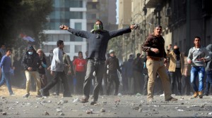 Egyptian protestor
