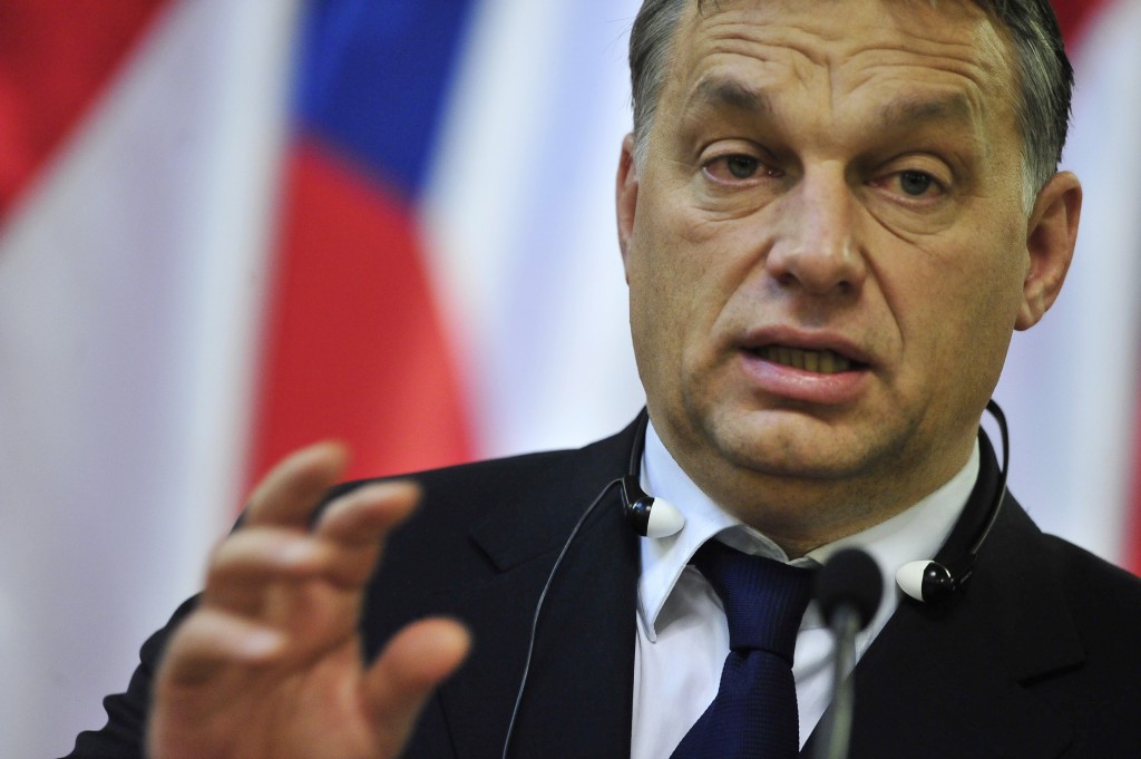 Hungarian Prime Minister Viktor Orban gi