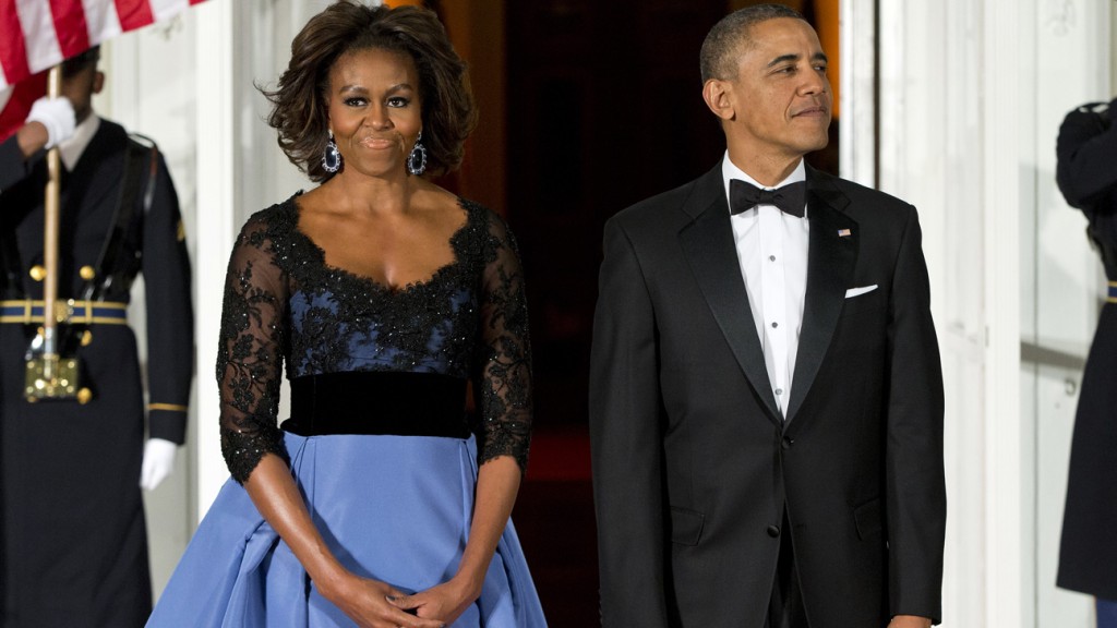 Barack Obama, François Hollande, Michelle Obama