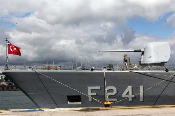 Frigate TCG Turgut Reis arrives in Athens