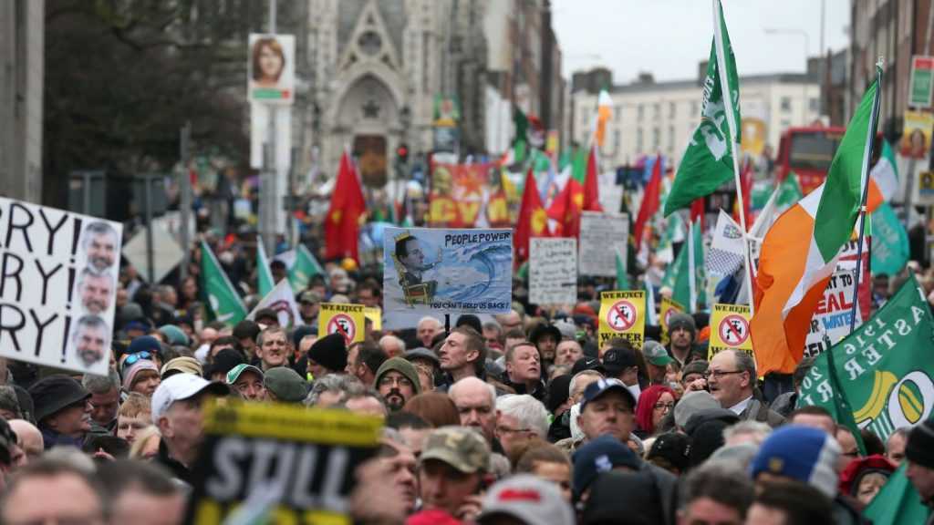 Water charges protest